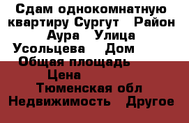 Сдам однокомнатную квартиру Сургут › Район ­ Аура › Улица ­ Усольцева  › Дом ­ 26 › Общая площадь ­ 42 › Цена ­ 19 000 - Тюменская обл. Недвижимость » Другое   